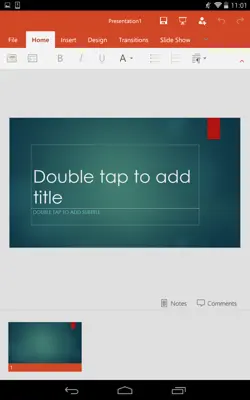 Microsoft PowerPoint android App screenshot 1