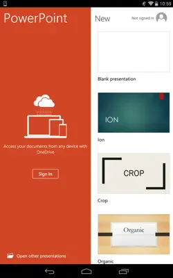 Microsoft PowerPoint android App screenshot 2